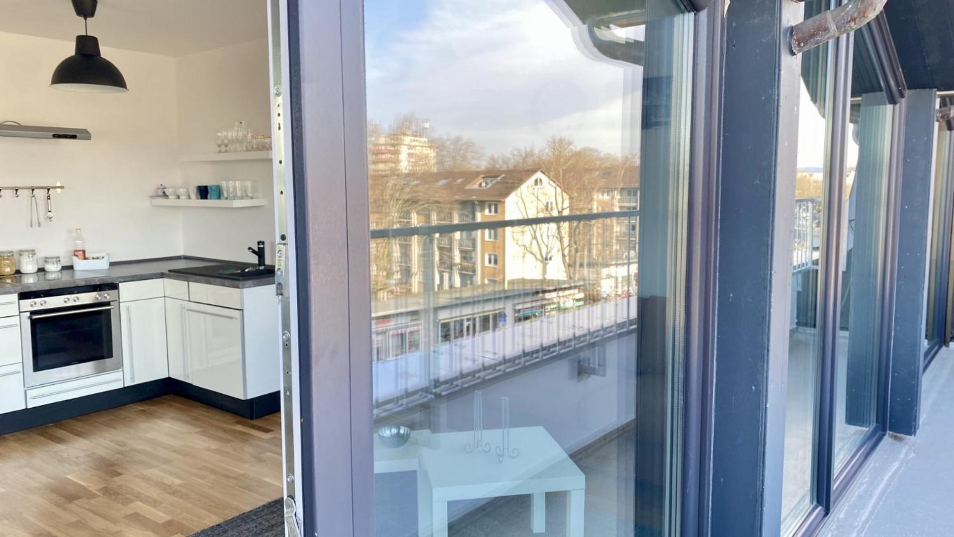 Schoenes Erwachen Im Frankfurter Penthouse Frankfurt am Main Exterior foto